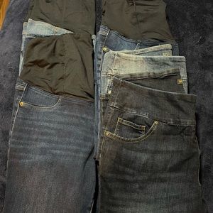 MATERNITY JEANS (5 pair) New WITHOUT tags. SIZE 16